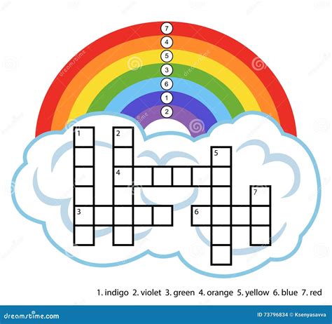 colors of the rainbow crossword